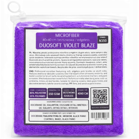 MIKROFIBRA DUALSOFT VIOLET LAZE 40x40cm 350GSM