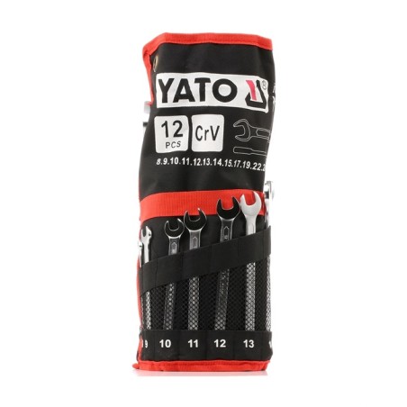 YATO KLUCZE PŁASKO-OCZKOWE ZESTAW 8-24MM 12EL.