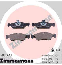 Zimmermann Klocki Hamulcowe tył Mercedes-Benz, Vw