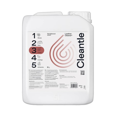 CLEANTLE LEATHER CLEANER do czyszczenia skóry 5L