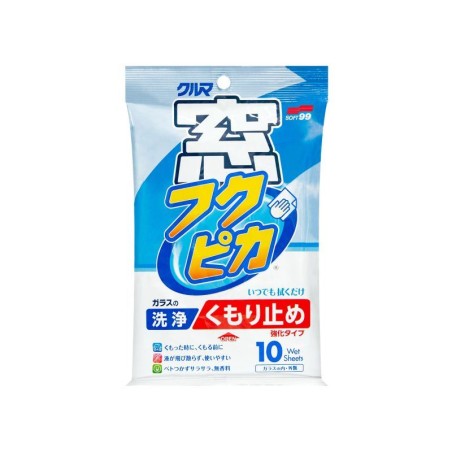 SOFT99 GLASS CLEANING WIPE ANTI-FOG 10 szt