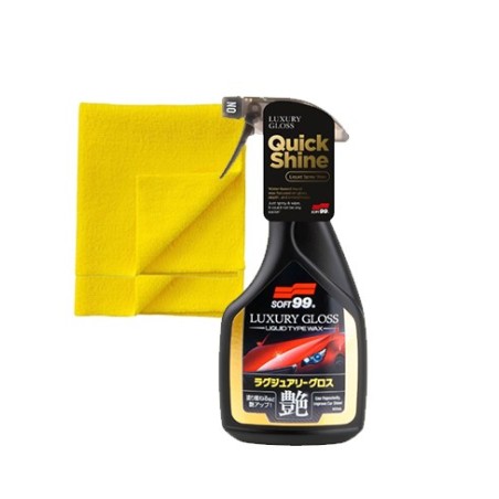 SOFT99 Luxury Gloss Super Japoński Quick Detailer + 2x Mikrofibra