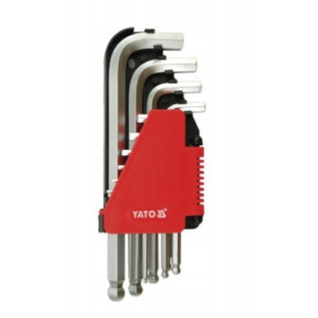 YATO YT-0509 KLUCZE HEX KULKA 10CZ. 2-12MM CrV