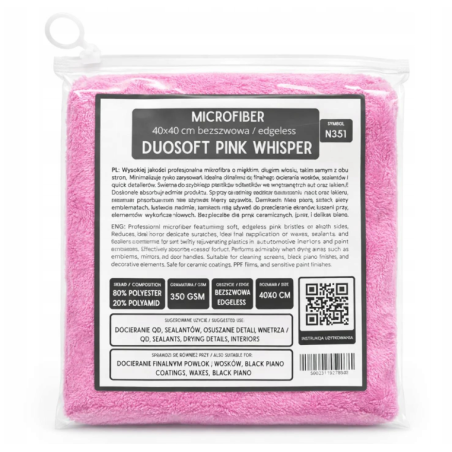 MIKROFIBRA DUALSOFT PINK WHISPER 40x40cm 350GSM