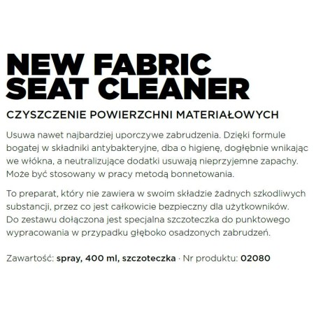 SOFT99 NEW FABRIC SEAT CLEANER 400ml