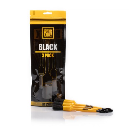 Work Stuff Detailing Brush 3-pack Black