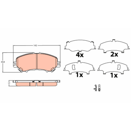 TRW TARCZE+KLOCKI PRZÓD NISSAN QASHQAI J11 296MM