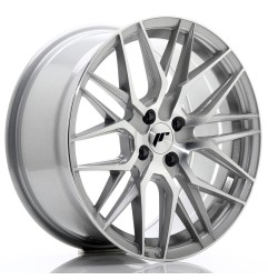 Japan Racing JR28 17x8 ET40 4x100 Silver Machined Face 4 sztuki ceramika
