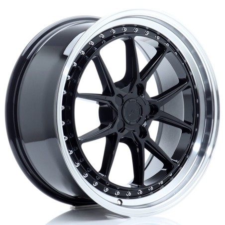 Japan Racing JR39 19x9,5 ET15-35 Blank Black Machined Lip 4 sztuki ceramika