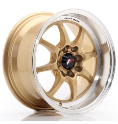 Japan Racing TF2 15x7,5 ET30 4x100 4x114,3 Gold komplet 4 sztuki + ceramika