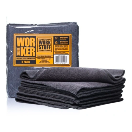 WORK STUFF WORKER 5-Pack Grey Zestaw 5 Mikrofibr