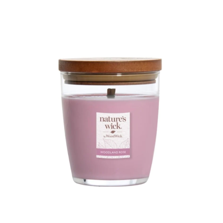 WoodWick Nature's Wick Woodland Rose Średnia Świeca 284g