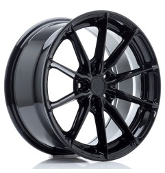 Japan Racing JR37 17x8 ET40 5x112 Glossy Black komplet 4 sztuki + ceramika