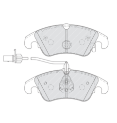 FERODO FDB4044 Klocki hamulcowe PRZEDNIE AUDI A4,A5,A6,A7,Q5