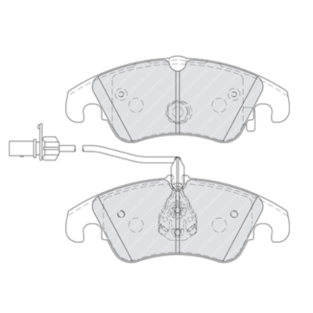 FERODO FDB4044 Klocki hamulcowe PRZEDNIE AUDI A4,A5,A6,A7,Q5