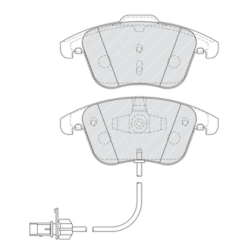 FERODO FDB4045 Klocki hamulcowe PRZEDNIE AUDI A4 A5